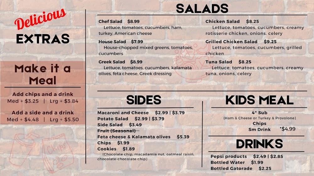 Milly's Subs Menu image 3